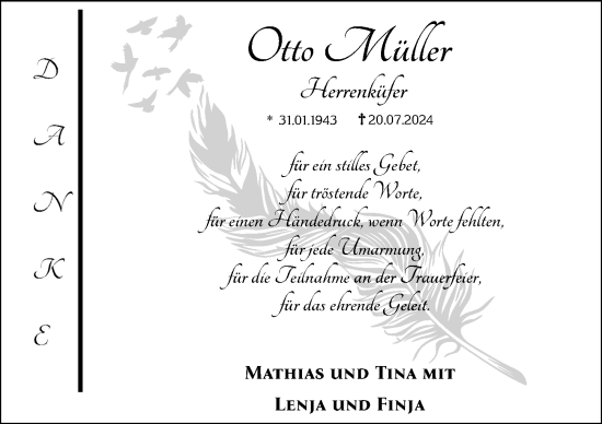 Traueranzeige von Otto iii von GESAMT